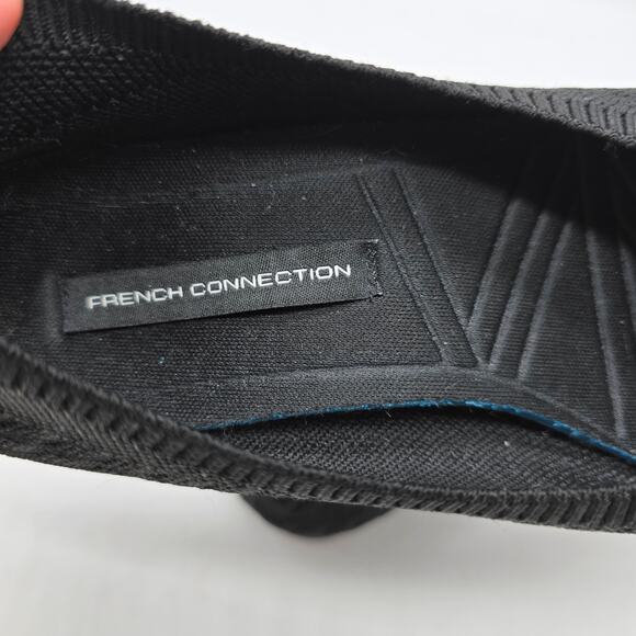 French Connection Womens Pointed Toe Slip-on Knit Ballet Flats Black Size 7.5 - Picture 6 of 7